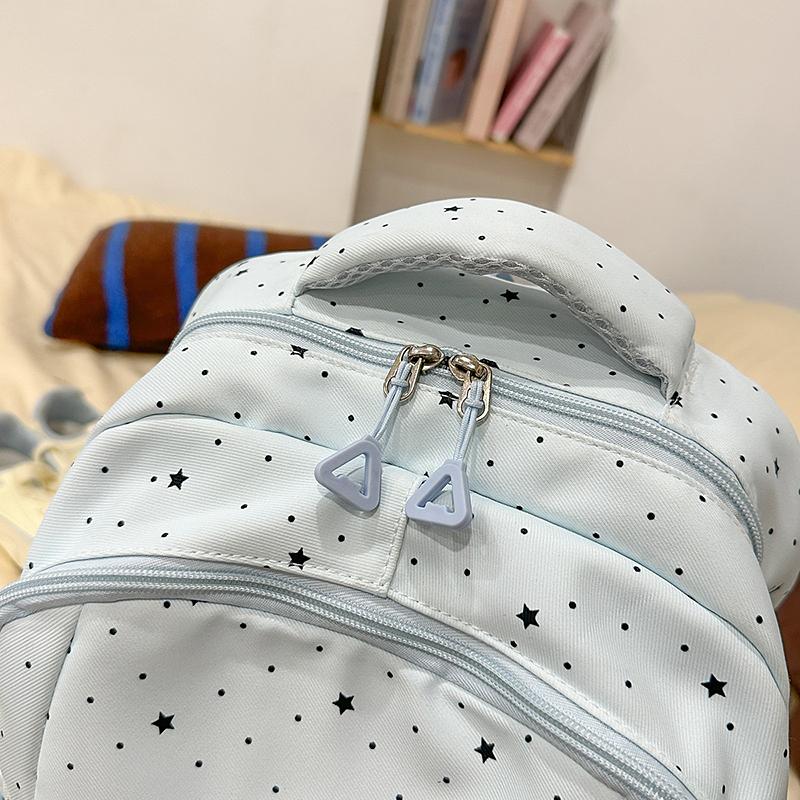 Polar Dot Print Backpack Women's Large Capacity Backpack Student Schoolbag