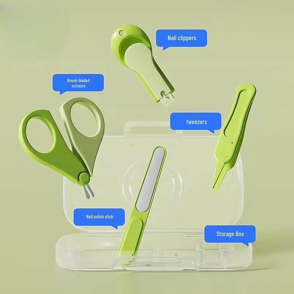 Baby Safety Nail Clippers & File Set for Newborns