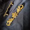 Creative, Light Luxury Brass, Wardrobe Handle, Pure Copper, Personalized Design, Tree Branches and Flowers, Single Hole, Cabinet Drawer, Handle