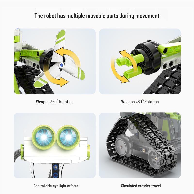 STEM Programmable RC Robot Building Kit for Kids, Ages 8-12, Educational Assembly Toy for Boys’ Birthdays