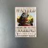 Kreativní magnet s plakátem Wanted z One Piece - Anime Kreslená Dekorace na ledničku & Samolepka na vzkazy