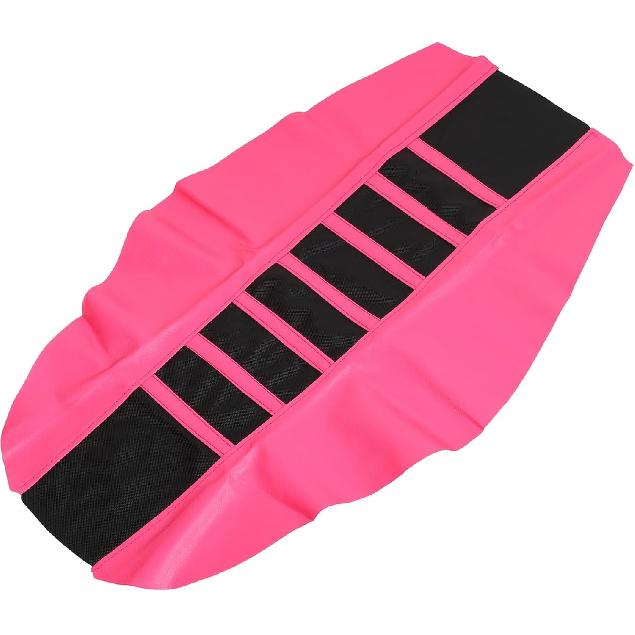 Universal Motorcycle Pit Dirt Bike Faux Leather Soft Seat Cover Anti Slip Seat Cushion Pink Black Item Replacement