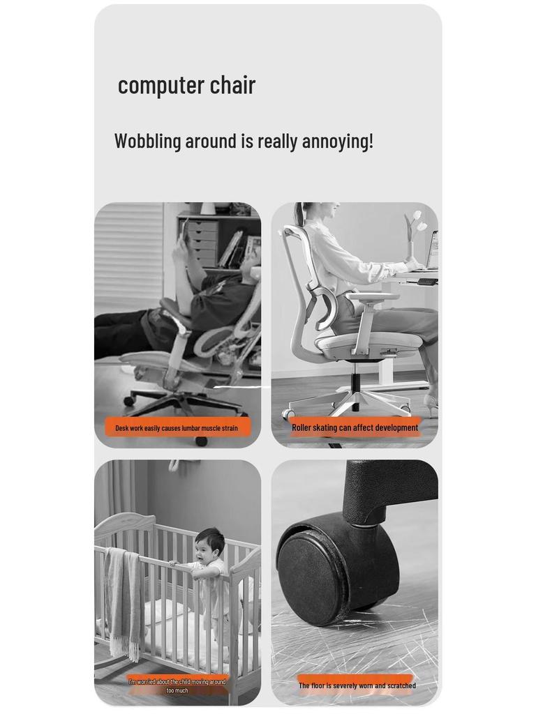 Chair Caster Fixator: Universal Anti-Slip Pads for Office Chair Wheels