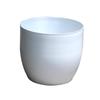 Egg-Shaped Resin Flower Pot - Large White/Black for Indoor Plants