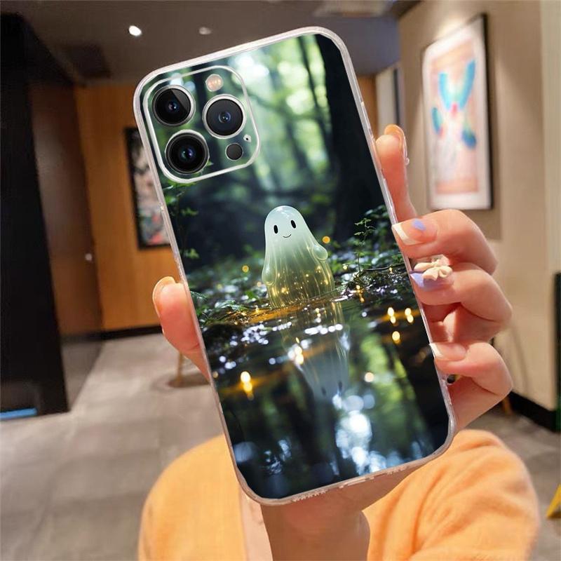 

Phone Case For iphone 17ProMax 17 Pro Air 16 15 14 13 Pro Max 16 15 14 13 Pro 15Plus Cute Cartoon Ghost iphone 15Plus