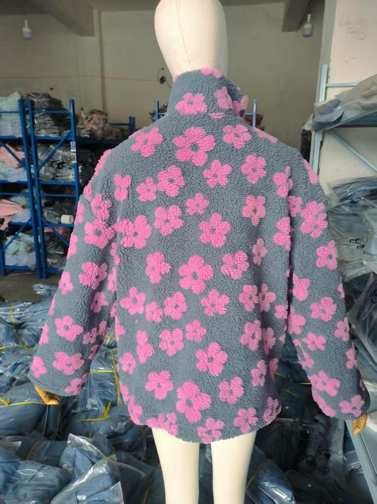 Felpa Pullover Calda in Pile da Donna Europea e Americana Autunno/Inverno 2025