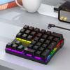 Hot Swappable 33Key Mechanical Number Pad Featuring RGBs Lighting Mode USB Wireds Connectivitys Ergonomic For Efficient Data Entry