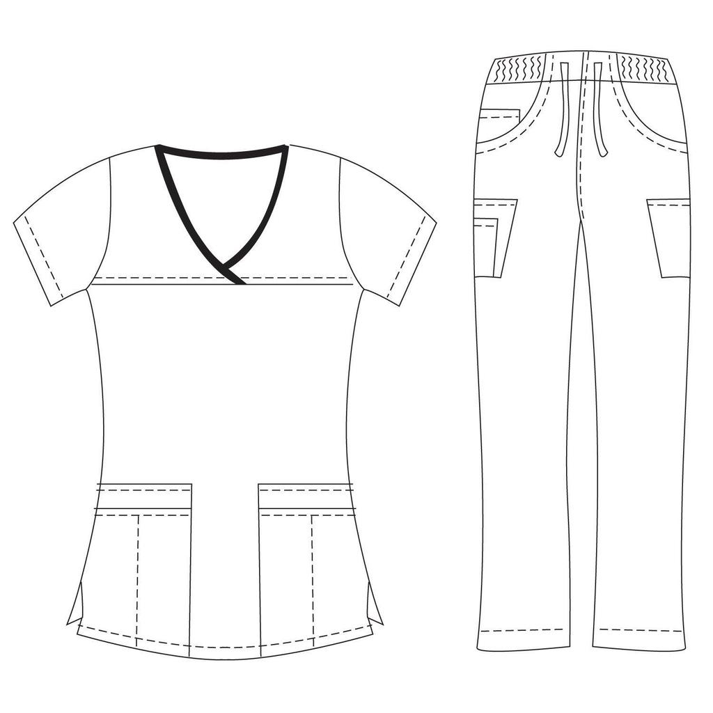 Letní lékařský scrubový oblek - Chirurgický plášť s krátkým rukávem pro operační sál