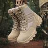 TUINANLE Men Climbing Boots Non Slip High Tops Platform Training Shoes Male Zipper Hiking Shoes