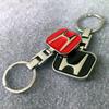 UNYDV1 Car Badge Keychain Zinc Alloy Keyring Accessories For Honda Civic FIT Accord Prelude CRV 5th City CRZ CRX Jazz HRV Pilot Odyssey