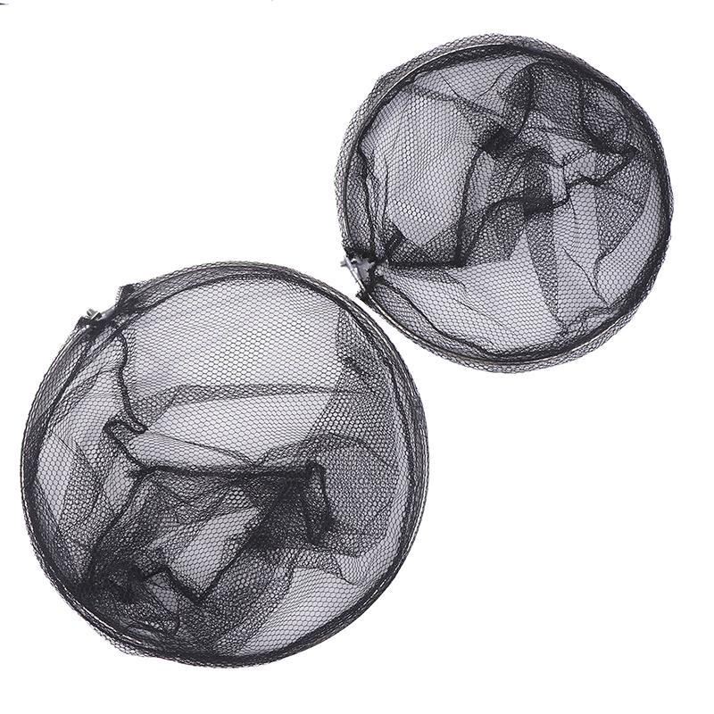 Nylon Fishing Nets Head Fishing Tackle Collapsible Detachable Handle Rhombus Mesh Hole Depth Folding Dip Net Durable Dip Net