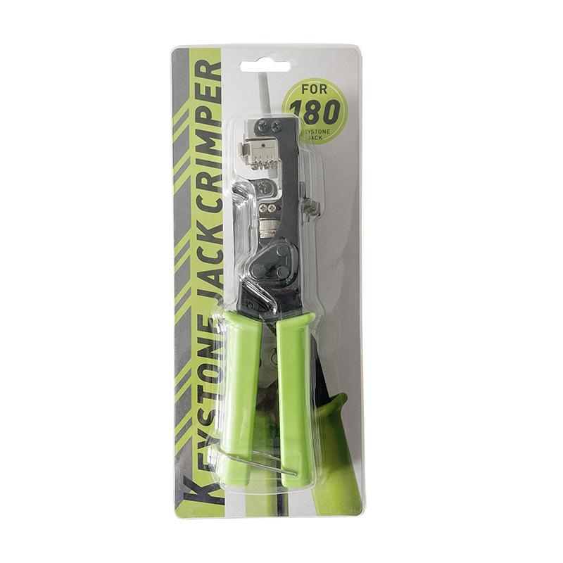 Punch Down Tool for 110 Type AMP Module, 180° & 90° Cat5e Cat6 Network Module Crimping Tool