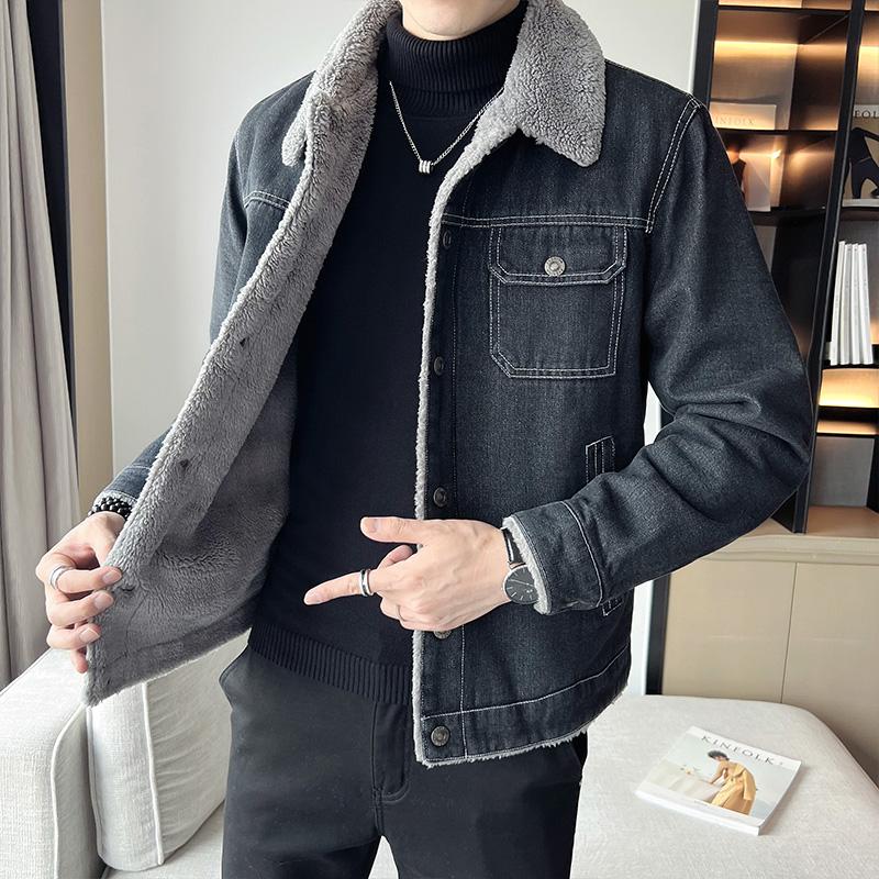 2024 Mens Denim Jacket Autumn Winter Men Military Jeans Jacket Men Thick Fleece Warm Bomber Army Jackets Outwear Coats 5XL