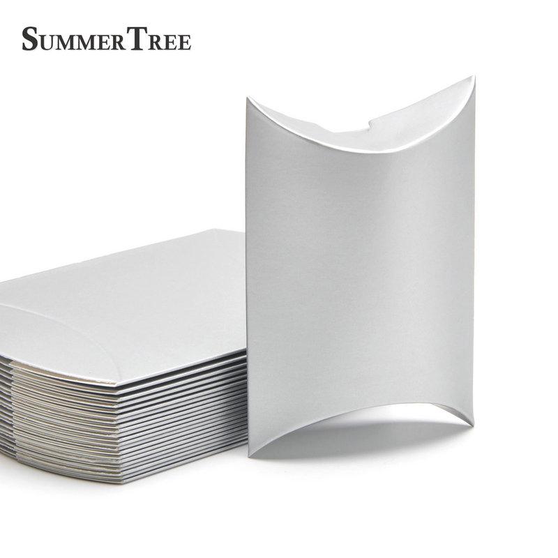 

100 шт./лот, подушка, бумажная вечеринка для свадебной вечеринки, подарочная коробка «сделай сам», коробки для конфет, аксессуары, подарочные коробки из крафт-бумаги 9x6.5x2.5cm