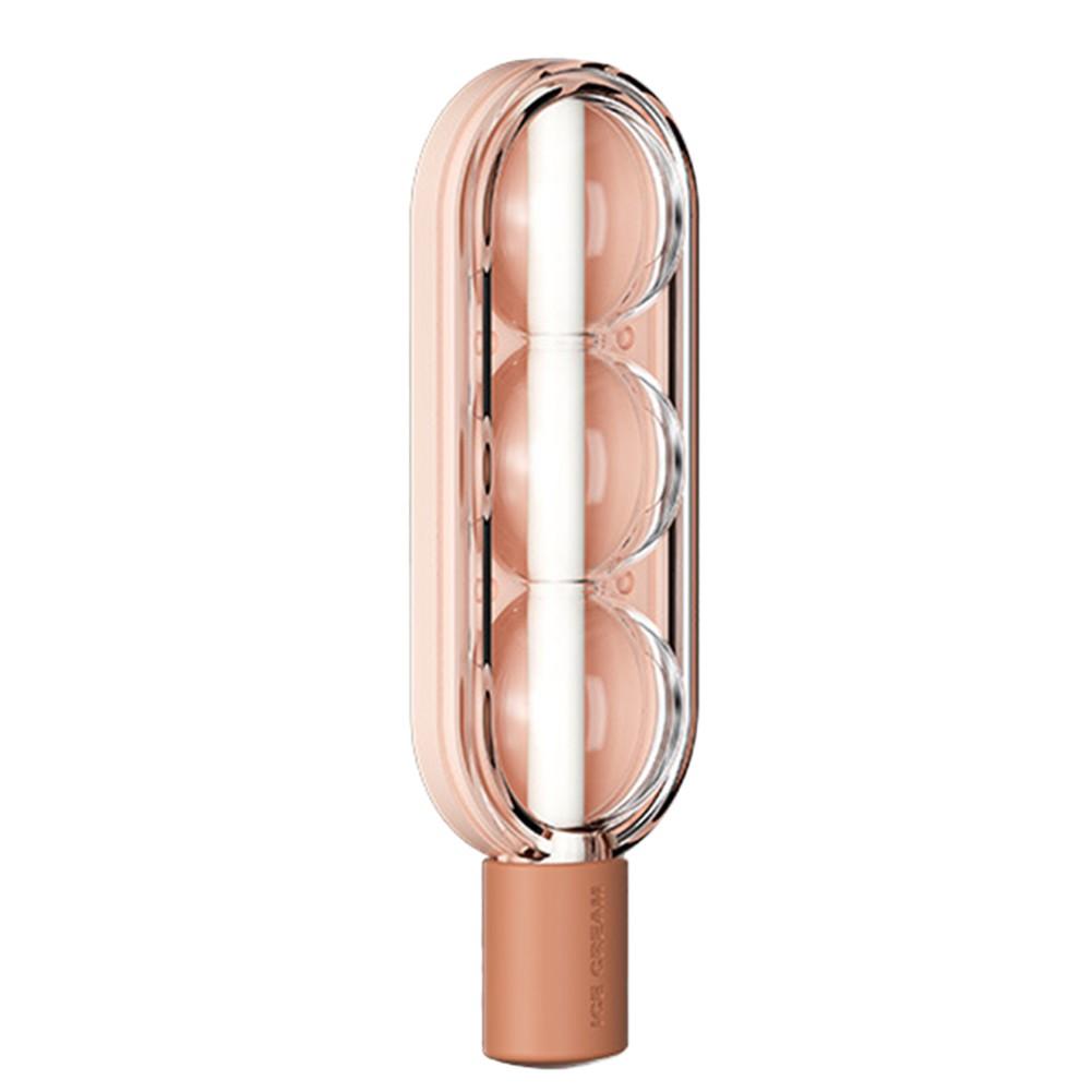 

Упрощенное изготовление эскимо Силиконовый тройной шарик для формы с соломинкой Pink