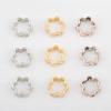 50pcs Two Hole CCB Square Love Heart Frame Spacer Beads DIY Necklace Bracelet Earrings Connectors Pendants Jewelry Accessories