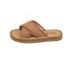 Thick-soled slippers women wear beach tide non-slip breathable vacation new wind 2025 summer simple cool slippers ins