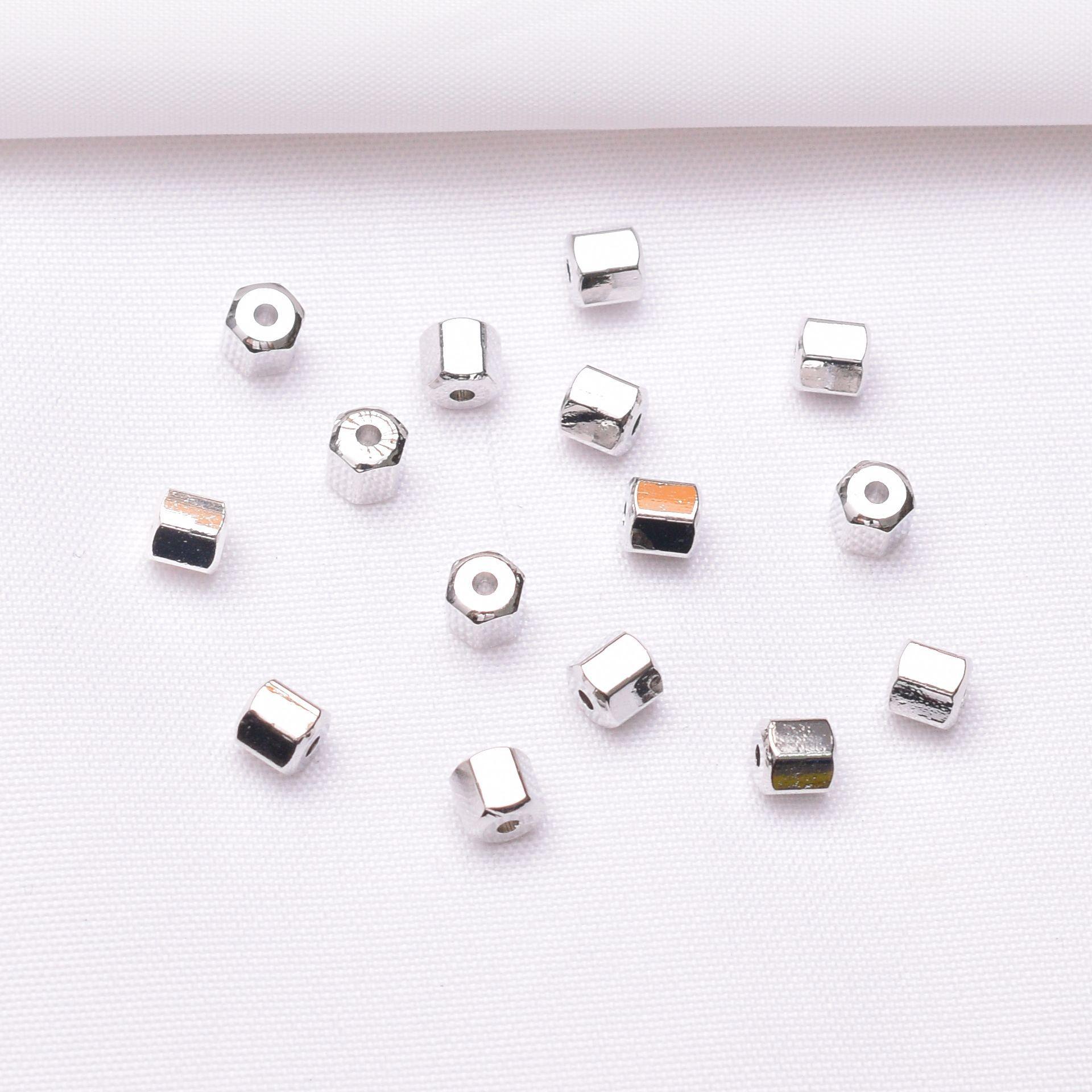 

10 шт. 18-каратный золотой пакет, сохраняющий цвет, твердые цилиндрические бусины, разделители, бисер, браслет ручной работы, ожерелье, ювелирные изделия, аксессуары, свободные бусины