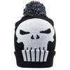 The Punisher Unisex Adult Skull Pom Pom Beanie