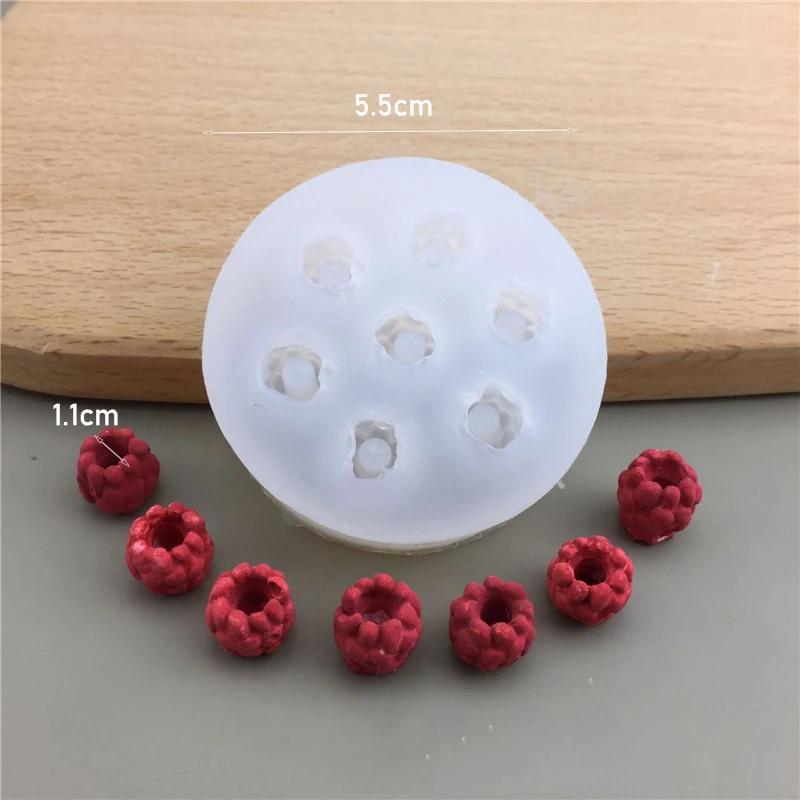 3D Simulation Fruit Fondant Chocolate Mold Blueberry/Raspberry Silicone Candle Soap Mold Cake Decorating Tool Baking Accessories