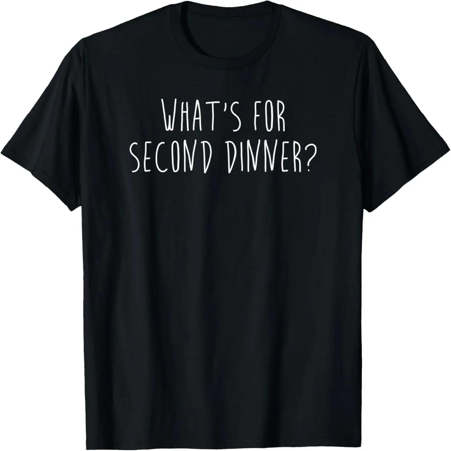Funny What s For Second Dinner Food Lover Thanksgiving Xmas T-Shirt S