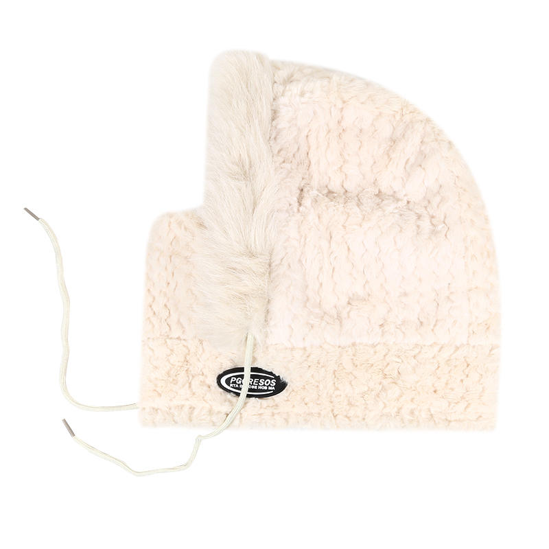 Winter Thermal Plush Hat for Women with Hood Scarf And Mask Windproof Ear Protection Thick Design for Outdoor Riding 1-5PCS Set
