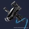 Gravity Link Mobile Holder for Car: Horizontal & Vertical Navigation Mount with Spiral Hook