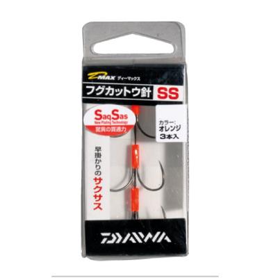Daiwa Ersatzhaken für Kugelfisch-Schneidevorrichtung Double LL Orange Saxus D-MAX Angelhaken