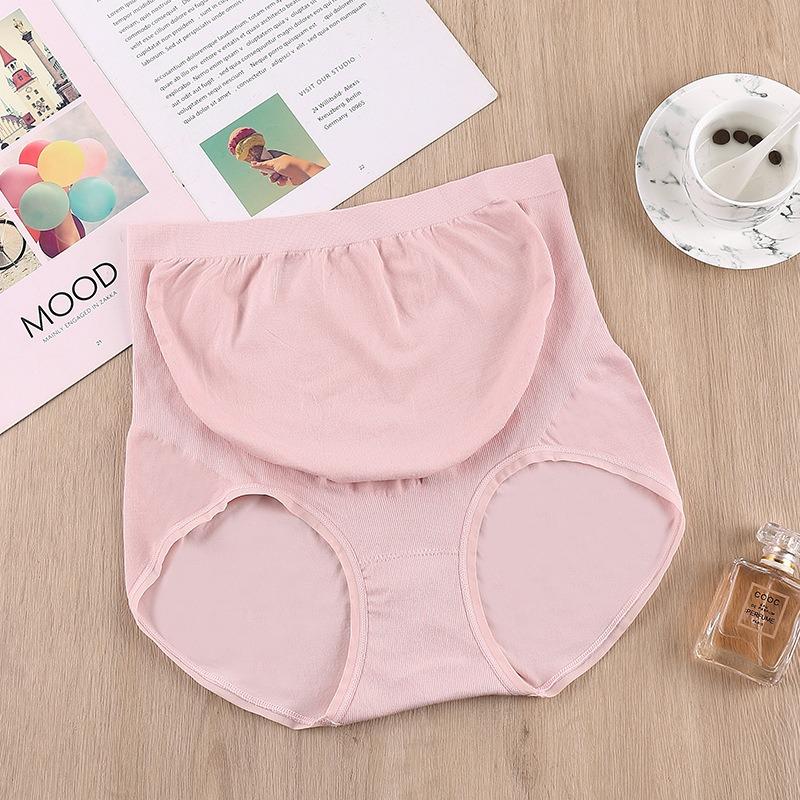 

Нижнее белье для беременных на ощущение прохлады. Ультратонкое большое дышащее и бесследное треугольное нижнее белье для беременных для быстрого высыхания во время беременности. one size светло-розовый