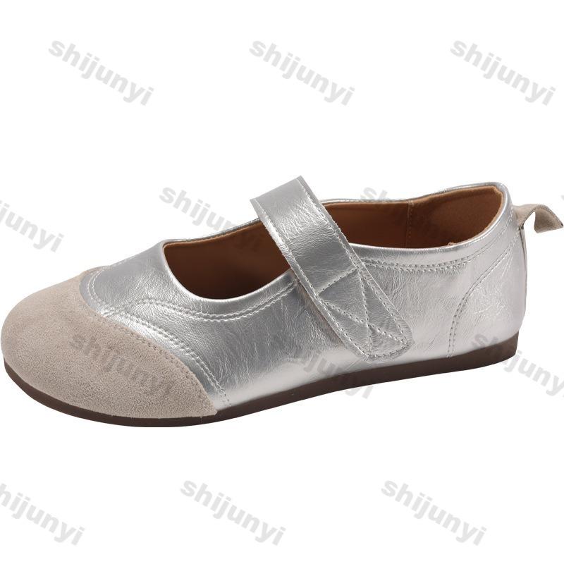 Fashion Women's Mary Jane Shoes 2025 Summer New Fashion Lightweight Vintage Flats Soft Sole Comfortable Non Slip Luxury Casual Shoes