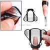 100/500 Stück Französische Nagelformspitzen Acryl UV Gel Verlängerung Curl Form Nagelaufkleber Kunst Anleitung Schablone Maniküre Werkzeug