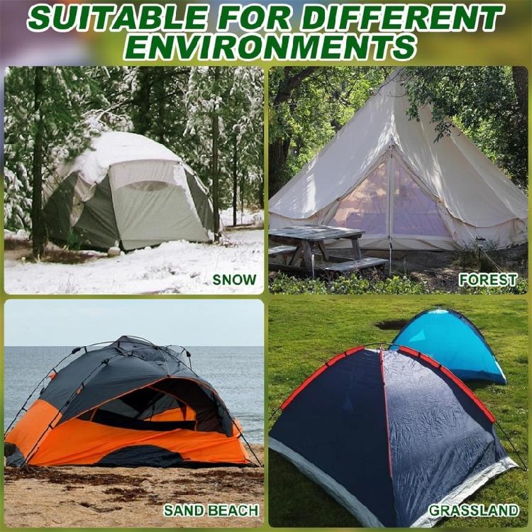 8Pcs Outdoor Tent Nails Campings Tent Peg with Hexagon Socket Ground Anchors Long Screw Thread Tent Canopies Stakes