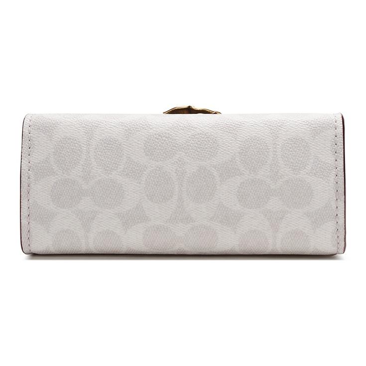 Coach Parker 18 Camellia Chain Strap Canvas And Leather Crossbody Bag Small Women bags Pink White 34256-B4R7B