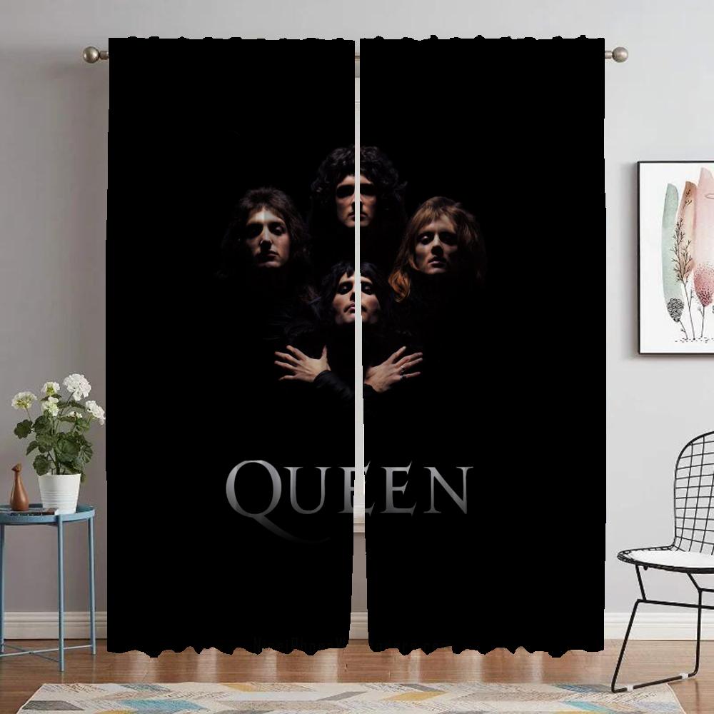 Kitchen Curtains for Bedroom Queen Partition Home Interior Curtains 2 Pieces Living Room Curtain Halloween Decoration Shades