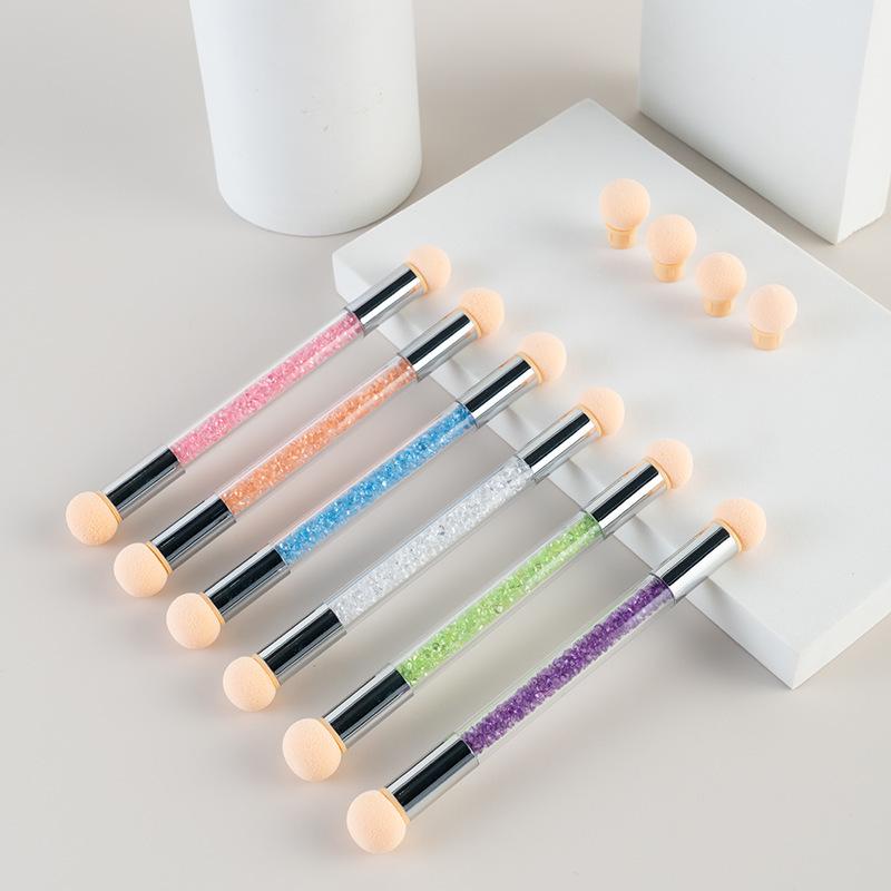Double-Ended Gradient Sponge Nail Art Pen Set