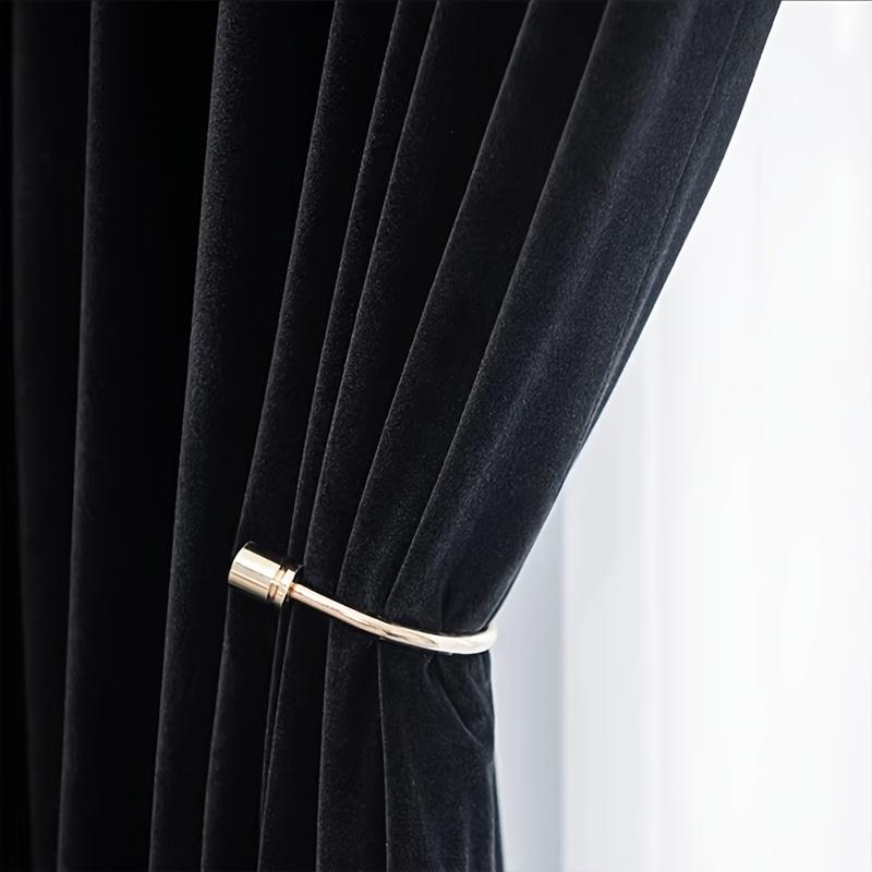 1PcThick Velvet Partition Curtain, Sunshade Insulation, Noise Reduction, No-Drill Installation, Eco-Friendly High-Density Fabric