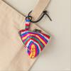 Mickey Saekdong Mini Pouch Keyring – Korean Traditional Striped Charm