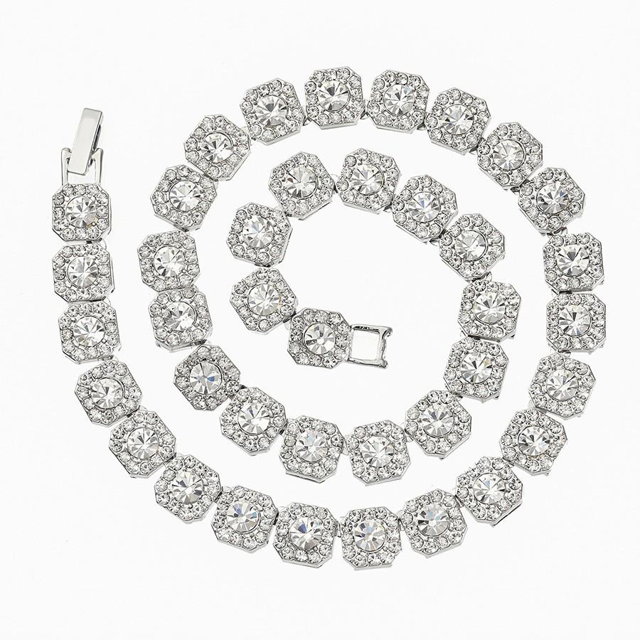 

Ожерелье-кубинская цепь Сапфир с ледяной сахарной отделкой, легкая роскошь для мужчин и женщин