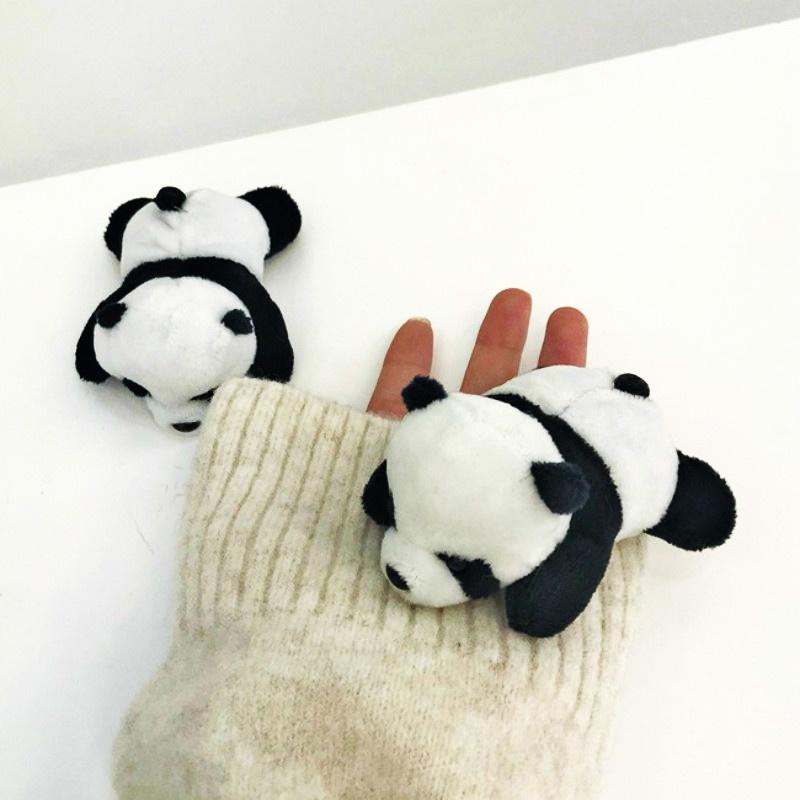 Hot Little Panda Plush Toy Cartoon Cute Doll Brooch Accessories Schoolbag Clothing Girls Gifts Accessories for Women