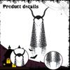 Devil Antelope Headband Decor with Long Mesh for Party Celebrations