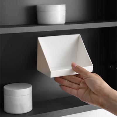 1/2/3Pcs Wall Mounted Storage Organizer Clear Storage Box Strong Load-bearing Easy To Install Bathroom Cabinet Shelves Organizer