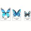 12pcs Glow-in-the-Dark 3D Butterfly Wall Decals UV Activated Luminous Stickers for Bedroom Living Room Nursery Decor
