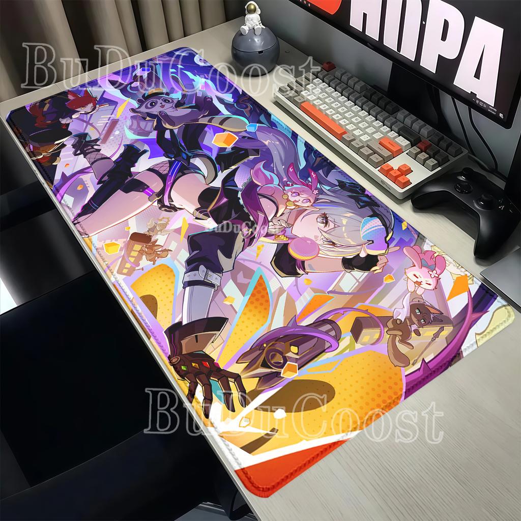 Mousepad HSR Silver Wolf LV.999 Honkai Star Rail PC Gaming Keyboard Mouse Pad Anime Girl Kawaii Office XXL HD Printing Desk Mat
