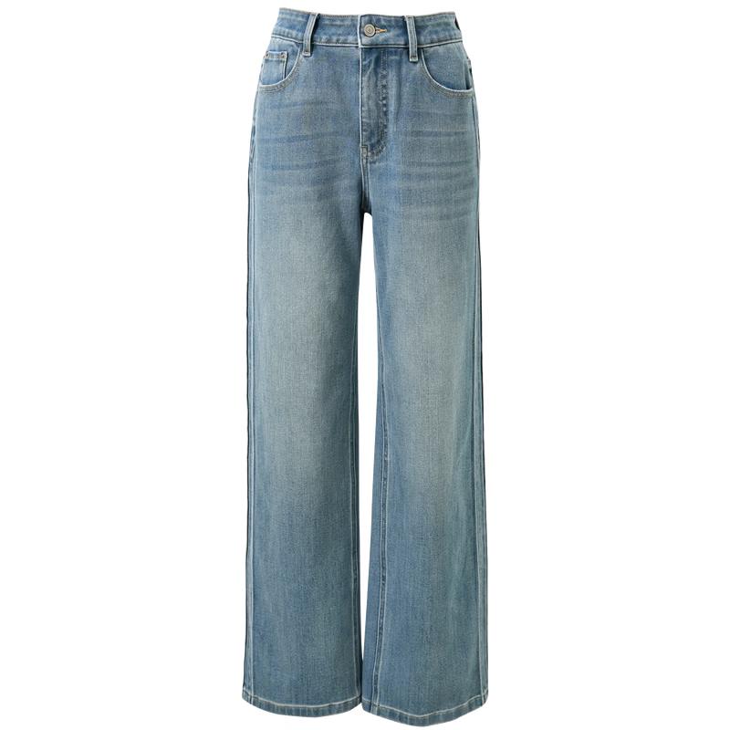 Sancai 2026 Spring Casual Loose Wide-Leg Jeans 165/72A/L