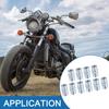 A ABSOPRO Motorcycle Brake Line Tube Fittings Durable M10x1mm for 3/16" Hydro Brake Lines