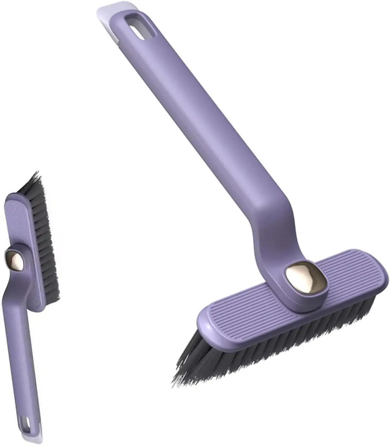 

Многофункциональная щетка с жесткой щетиной, щетка для чистки щелей, длинная ручка для пазов под плитку, дверей и окон, вращение на 360 °