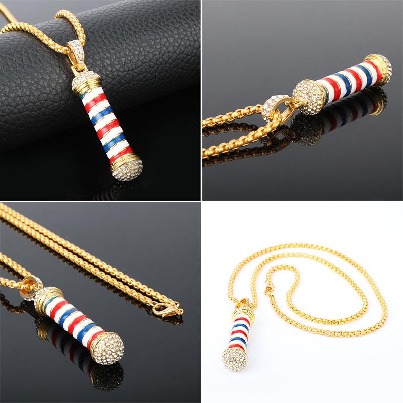 Creative Barber Shop Razor Pendant Necklace - Hip Hop Trend