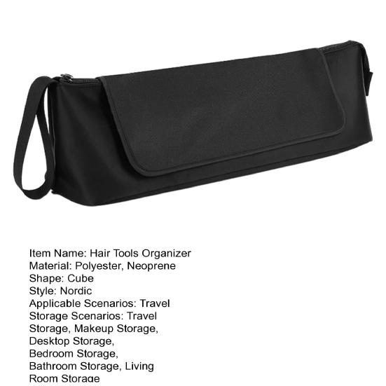Hair Tools Organizer Bag for Women Portable Heat Resistant Storage Bag Travel Carrying Case for Curling Iron Straightener Flat Iron