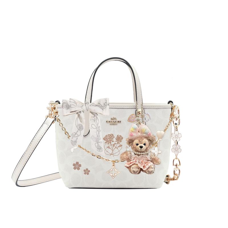 

COACH handbag [Customized bag] City 15 detachable shoulder strap Tote bag Tote bag shopping coated canvas cold Jinzhiyu basic package (bag + dust bag) золотий