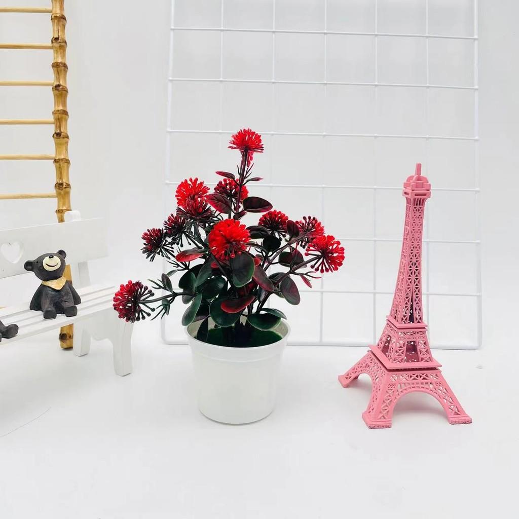 Lilac Artificial Plant Pot With Durable Plastic Material For Outdoor Yard And Wedding Decoration